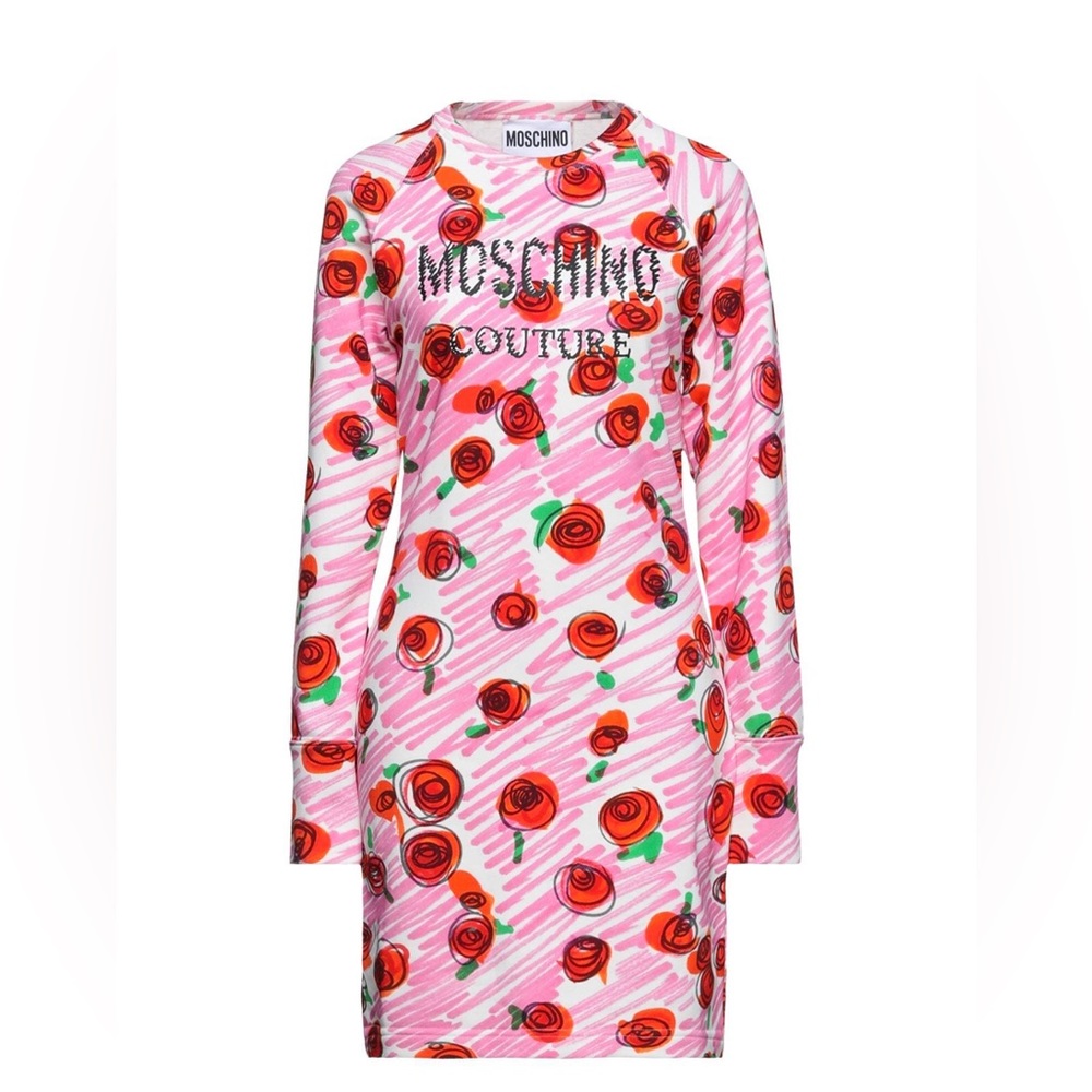 MOSCHINO PINK ROSE DRESS